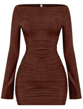 Load image into Gallery viewer, Leslie Dress (Brown)
