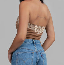 Cargar imagen en el visor de la galería, Flor Vaquera Corset (Brown)
