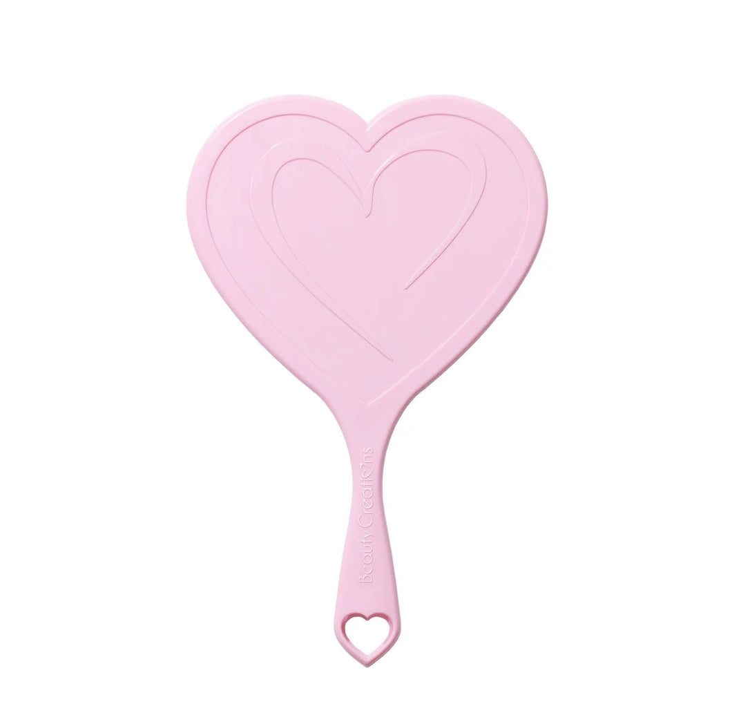 Beauty Creations Handheld Heart Mirror