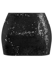 Load image into Gallery viewer, Sequin Skirt (Black)
