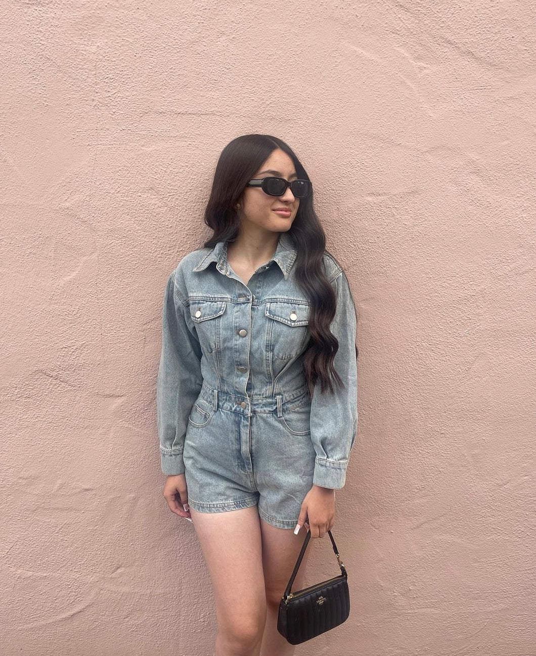 Denim Romper