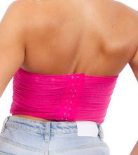 Load image into Gallery viewer, Mesh Corset (Fuchsia)
