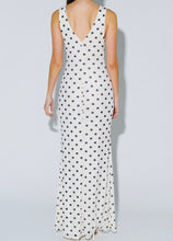 Cargar imagen en el visor de la galería, Polka Dot Maxi Dress (White/Black)
