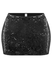 Load image into Gallery viewer, Sequin Skirt (Black)
