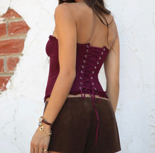 Load image into Gallery viewer, Ruby Corset (Wine)
