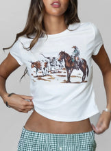 Load image into Gallery viewer, Saddle Up Top (White)
