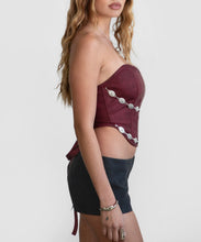 Load image into Gallery viewer, Vamonos De Fiesta Corset (Dark Red)
