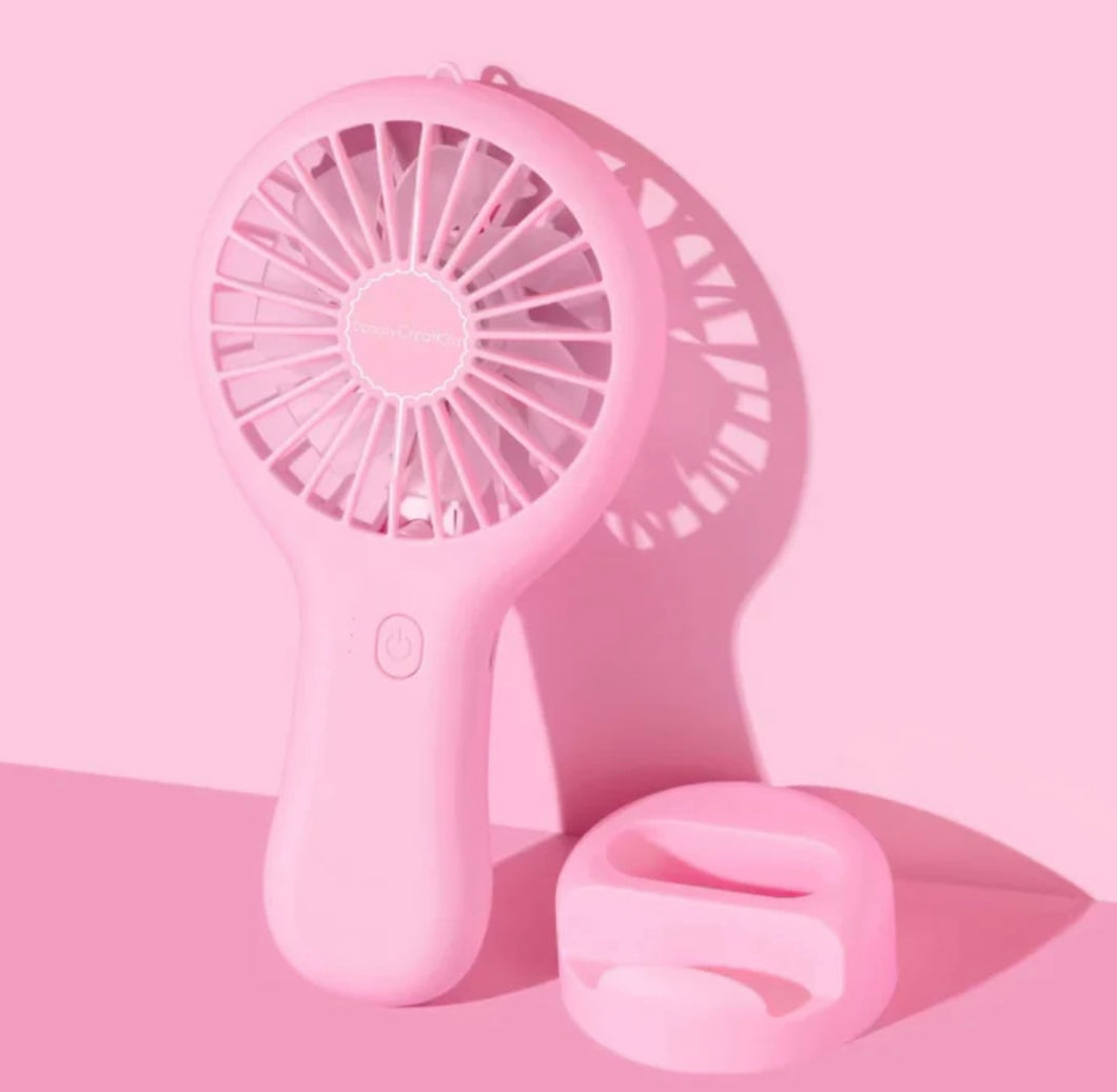 Beauty Creations Stay Cool Handheld Fan (pink)
