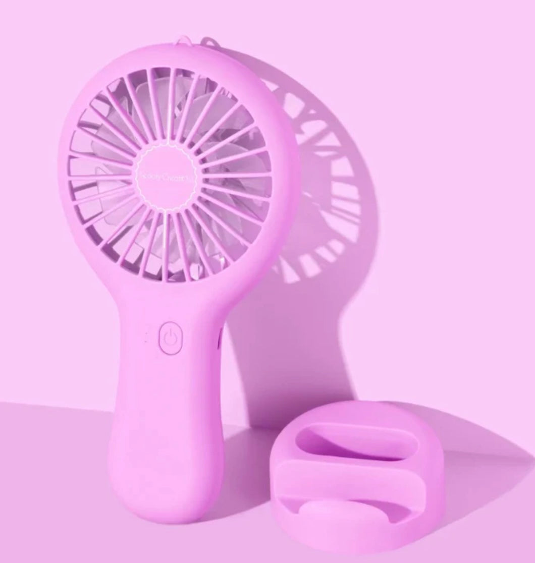Beauty Creations Stay Cool Handheld Fan (purple)